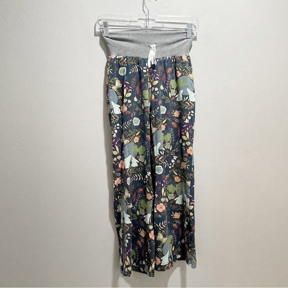 HEDGEHOG BELLY DESIGNS Wome’s Lounge Pants Navy RABBIT NIGHTFALL Print Size XS - Picture 2 of 9